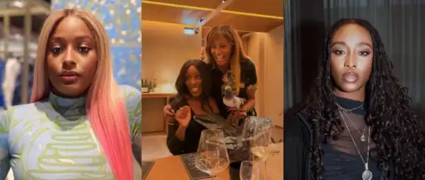 “Is That Their New Family Member?”- Fans React As DJ Cuppy Gifts Tolani A Pigeon