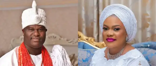 Royal Joy As Ooni Of Ife And Olori Mariam Unveil Names Of Their Newborn Twins