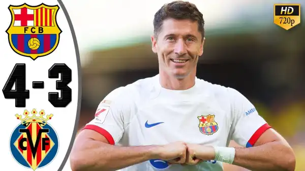 Villarreal vs Barcelona 3 - 4 (Laliga Goals & Highlights)