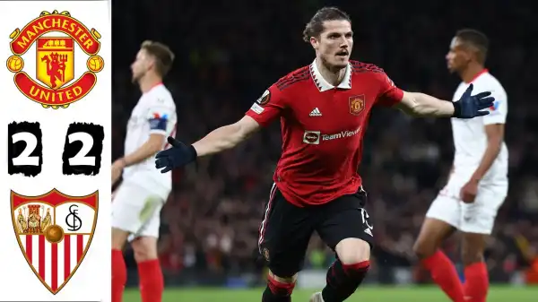 Manchester United vs Sevilla 2 - 2 (Europa League 2023 Goals & Highlights)