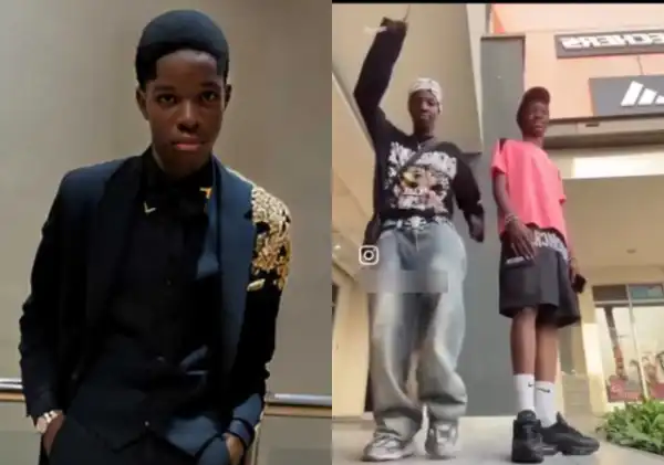 Wizkid’s Son Tife Refuses To Dance On Tiktok, Fans Admire His Calmness In Video