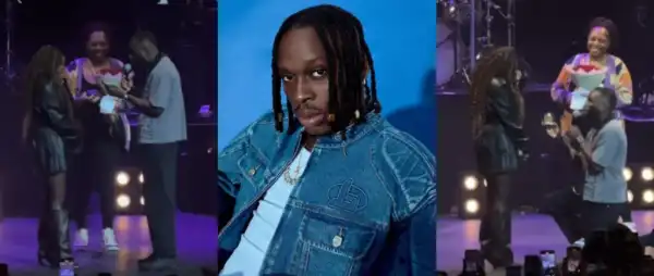 Fan Pops the Question to Girlfriend on Stage During Fireboy’s Concert