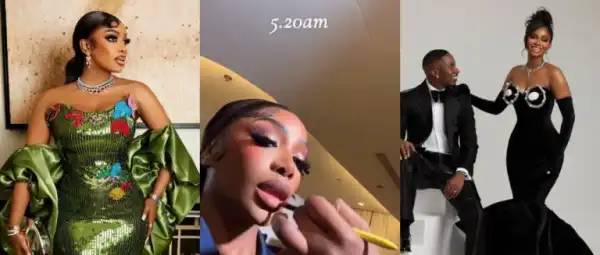 Chioma Goodhair Gets Glammed Up at 5am for Priscy’s Traditional Wedding