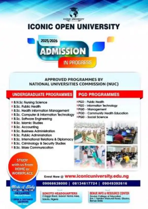 Iconic Open University Post-UTME 2025: Eligibility and Registration Details