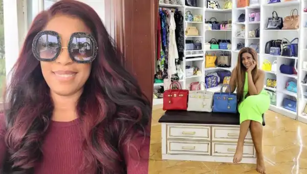 Linda Ikeji Acquires Three Designer Bags Worth N30M, Shows Off Her Collections
