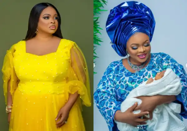 Actress, Dayo Amusa marks one month of motherhood