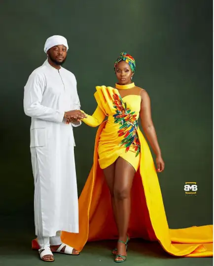 #BBNaija couple, Teddy A and Bam Bam celebrate 1st anniversary of their traditional wedding