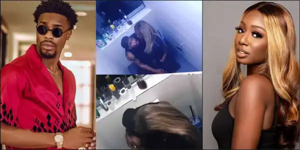 “Wind has blown, we don see fowl nyash” – Reactions as Tolanibaj and Neo are caught on camera kissing [Video]