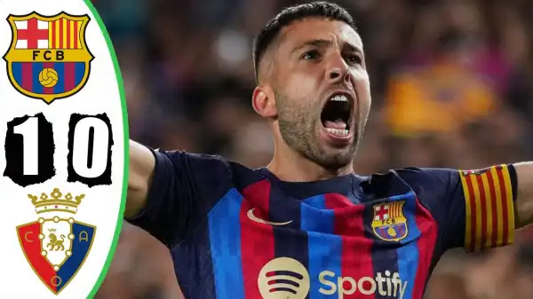 Barcelona vs Osasuna 1 - 0 (Laliga 2023 Goals & Highlights)