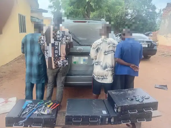 Oyo police arrest four over alleged theft of N8m Telecom equipment