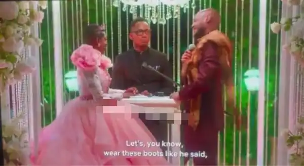 See The Emotional Moment Annie Idibia And 2face Renewed Wedding Vows (Video)