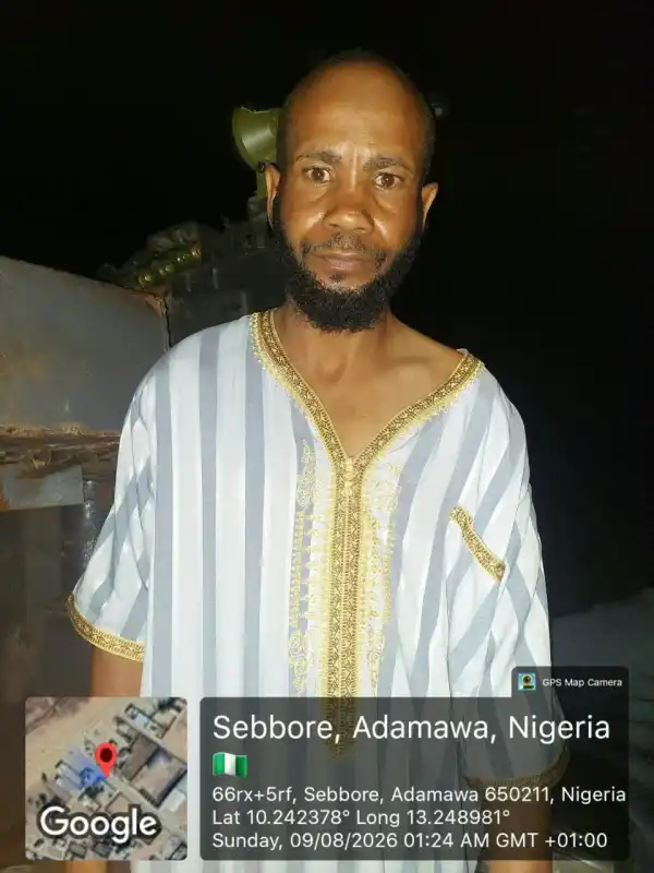 Troops arrest suspected terrorist collaborator in Adamawa [PHOTO]