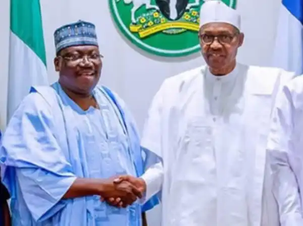 Lawan In Closed-Door Meeting With Buhari
