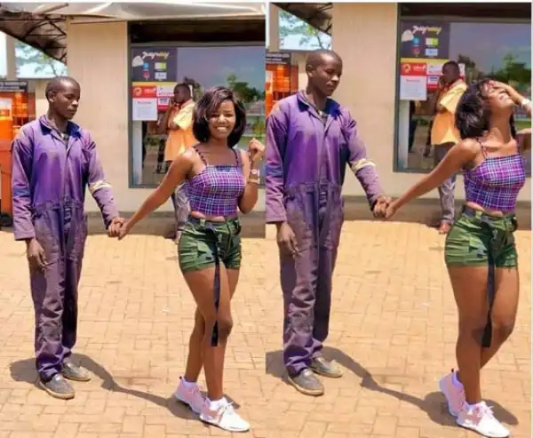 Mechanic In Shock As A Slay Queen He Wooed On Facebook Surprisingly Shows Up