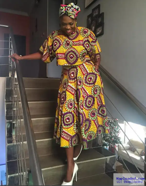 Singer Waje Slays In Flared Ankara Pants