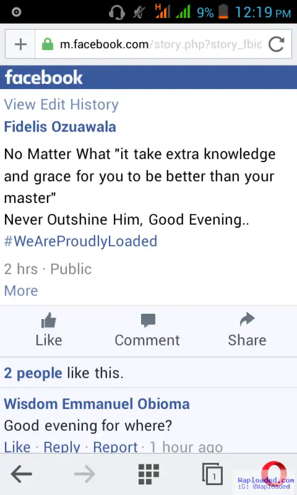 See The Hillarious Post From  Waploaded