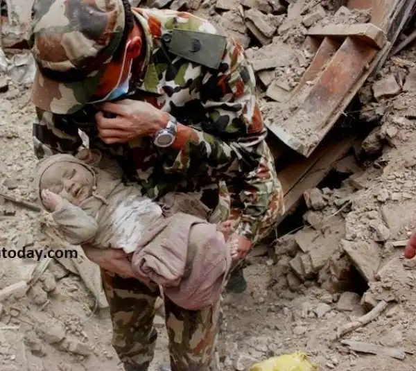 4-Month-Old Baby Found Alive After 4 Days In Nepal Earthquake Disaster