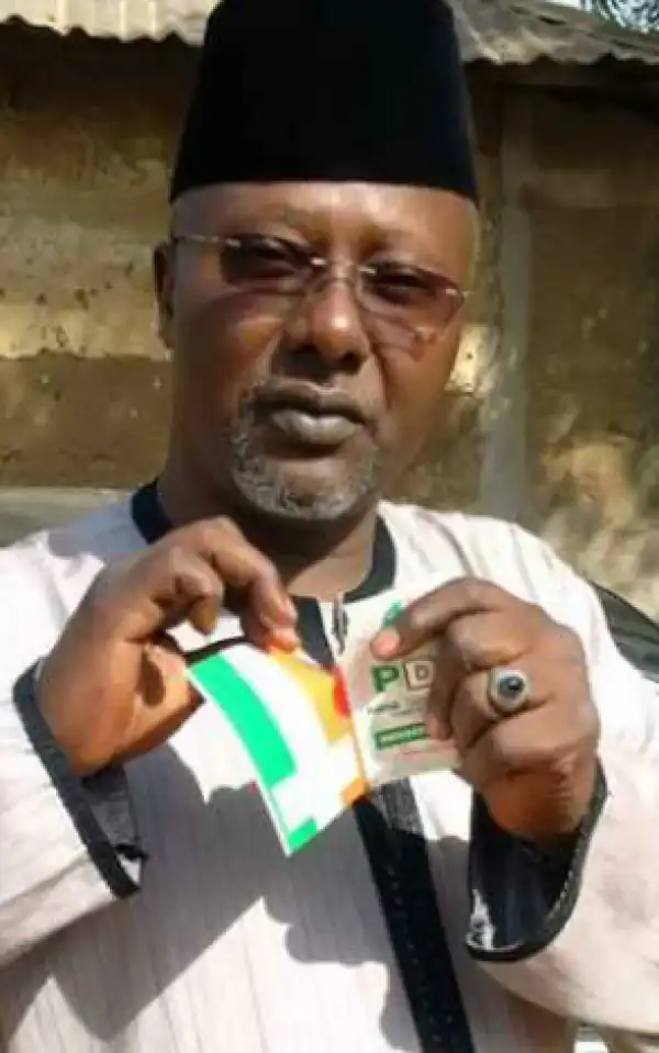 Again!! Abdullahi Babangida Muhammed Tears PDP Membership Card (OBJ
