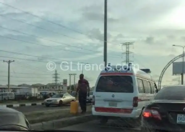 Ambulance On An Emergency Runs Out Of Fuel