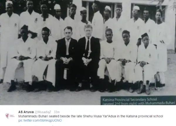 Back then when Buhari was in school