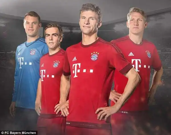 Bayern Munich Unveils New Jersey For Next Season