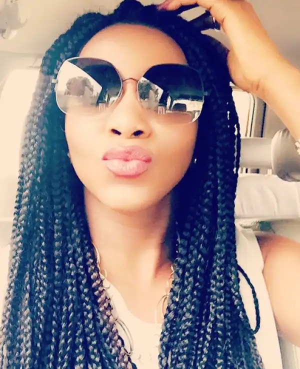 Because she can! Genevieve Nnaji stuns in braids...