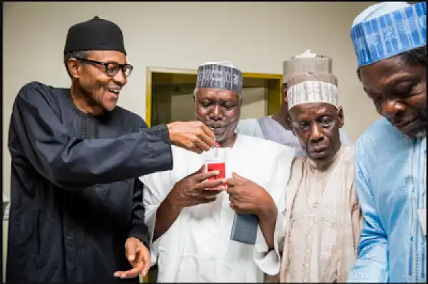 Buhari Receives Emir Of Yobe And His Delegates In Abuja