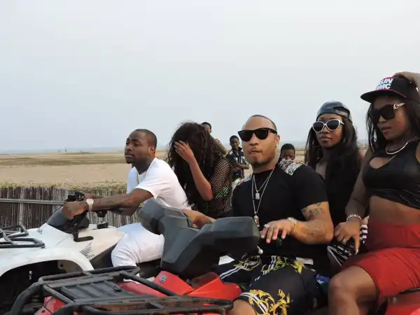 Davido & HKN Gang Joined By Victoria Kimani For Beach Cruise Yesterday – PHOTOS