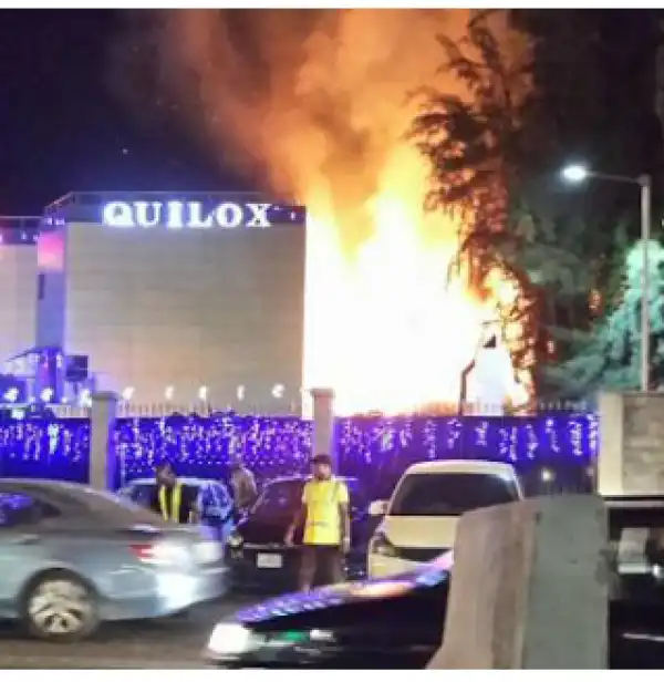 Fire razes part of Quilox Night Club during 1-year anniversary