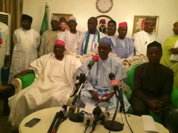 Gen. Buhari addresses the media on his certificate controversy
