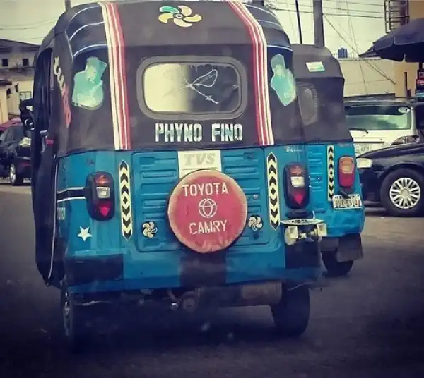 Hilarious Photo: Keke Customized To Toyota Camry