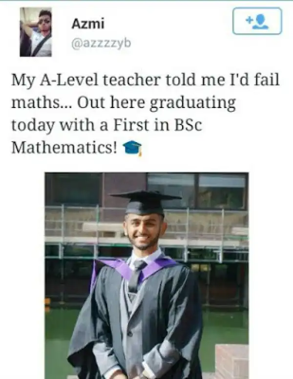 His Teacher Told Him He