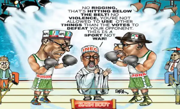 Jonathan slightly ahead in first election results