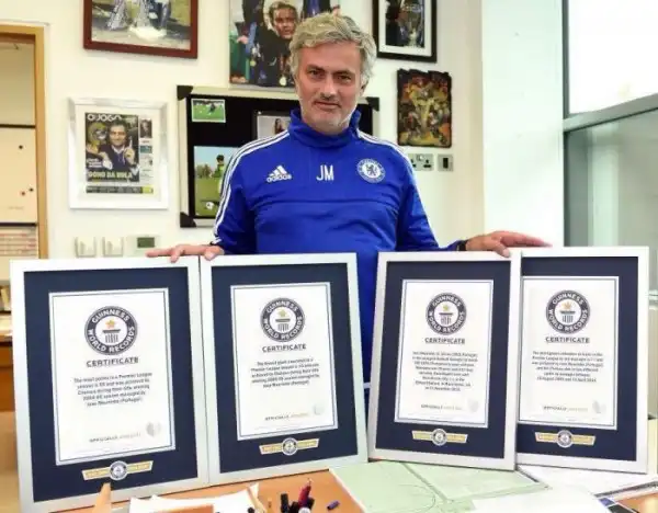 Jose Mourinho Brokes Records In The Guinness Book Of Records (See The Records He Broke)