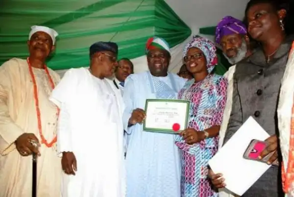 Lagos Governor-elect, Ambode Receives Certificate Of Return