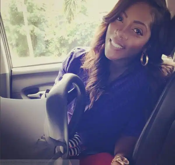 Mavins Baby, Tiwa Savage, Returns To Nigeria After Child Birth