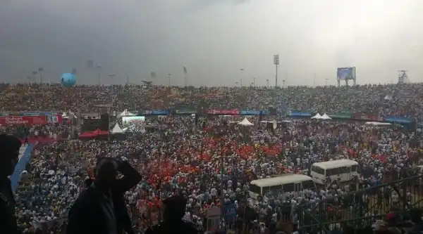Olamide and Don Jazzy at APC Presidential Rally in Lagos | PHOTOS