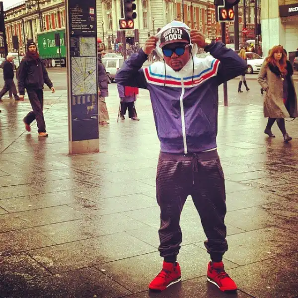 Oritsefemi Shows Off Swag In London 