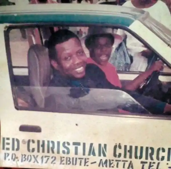 Pastor Adeboye shares throwback photo of himself and his wife