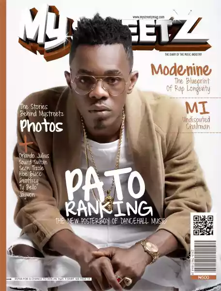 Patoranking Is The New Poster Boy Of Dancehall Music As He Covers MyStreetz Magazine’s Latest Issue