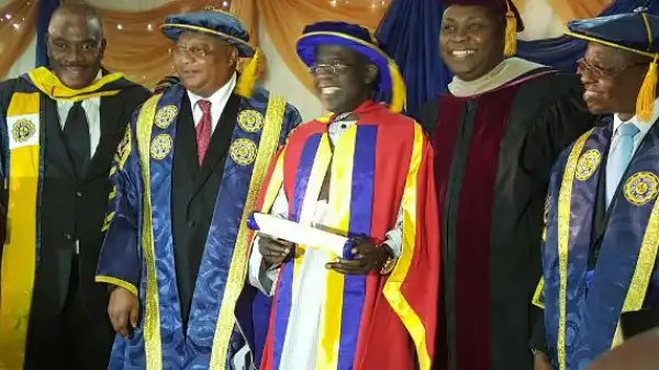 Photo: Adeleke University Awards Tinubu Honorary Doctorate Degree