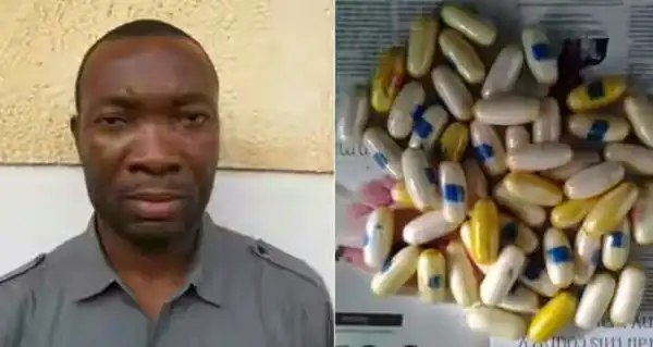 Photo: Auto Parts Dealer Who Inserts Cocaine In Anus, Arrested At Lagos Airport