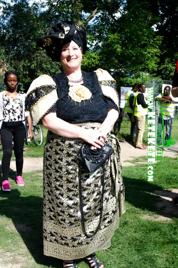 Photo: Beautiful German Woman Dressed Like A Nigerian