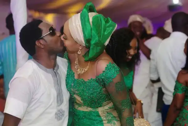 Photo: Comedian AY Gives His Wife A Passionate Kiss At His Brother