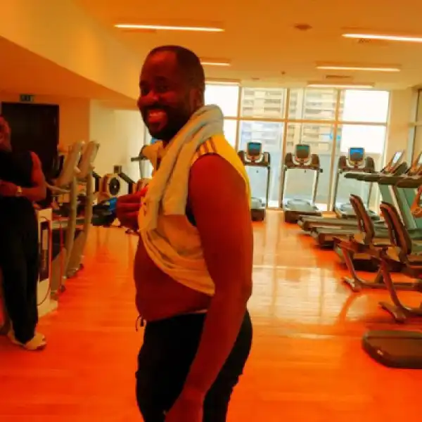 Photos: Desmond Elliot Hits The Gym With His Pot Belly 