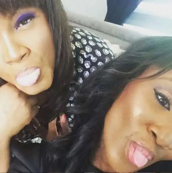 Photos: Omotola And Her 2nd Daughter Share Funny Selfie On I.G