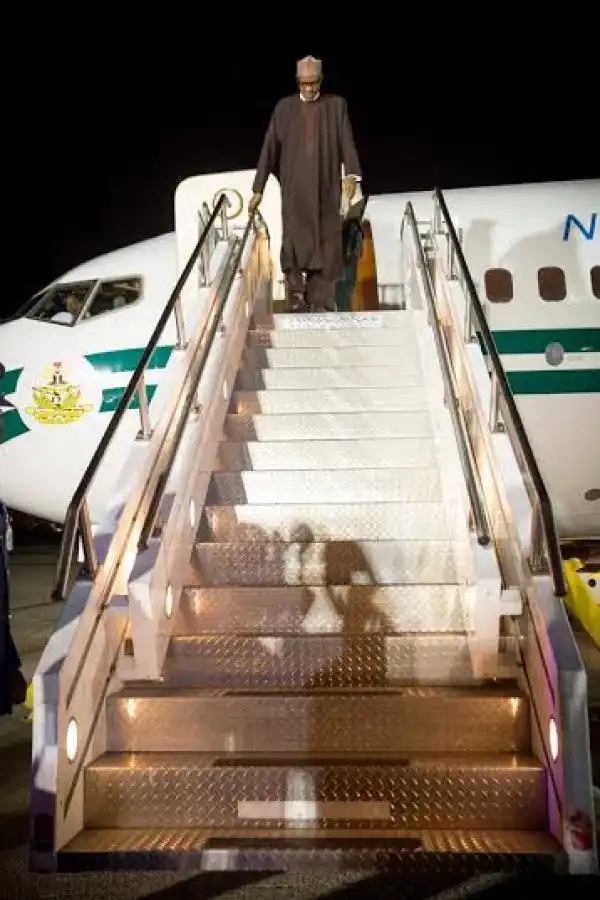 Photos: President Buhari Arrives New York For UN General Meeting