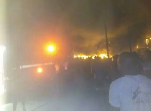 Photos: Tanker Explosion Rocks Idimu, Lagos Early This Morning