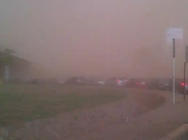 Sand Storm in Abuja Yesterday