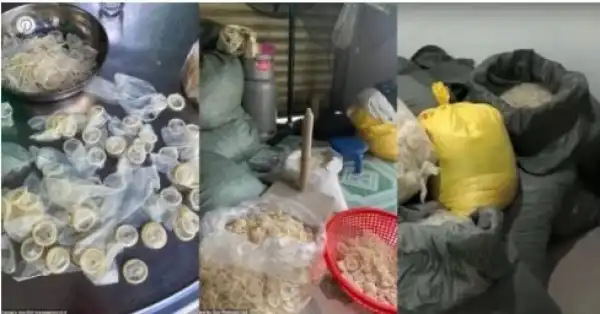 Police Seize 324,000 Used Condoms As They Bust Factory Repackaging Them For Resale (Photos)